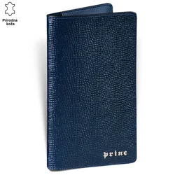 Princ Leather Futrola za mobilni i novčanik Luxury, Teget
