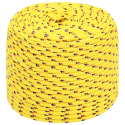 vidaXL Večnamenska uporabna vrv 6 mm 25 m Rumena PP