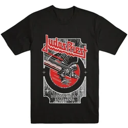 Judas Priest Majica Silver and Red Vengeance Unisex Black XL