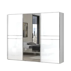 JELA KLIZNI PLAKAR PK281-OG/PN - kolekcija Piano - Kristalno bela/Kristalno Bela HG Lak - 272x224x61 cm