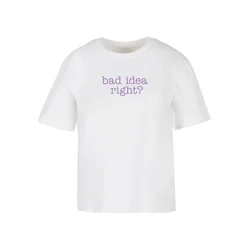 Womens T-shirt Bad Idea white