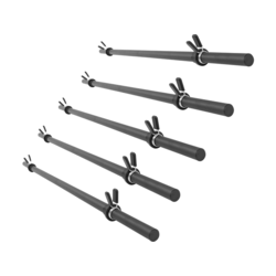 Gorilla Sports Set od 5 plastičnih šipki za aerobik (130 cm + 2 sigurnosne opruge za tegove) ( 101085-00019-0136 )