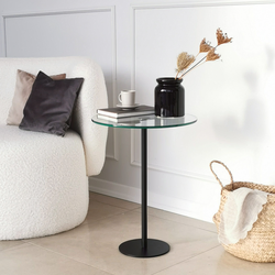 Hanah Home Klub sto Social 40x50x40cm Crni