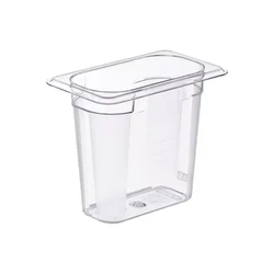 ARAVEN Gastronorm posoda GN 1/9, polikarbonat, globina: 150 mm, prostornina: 1,2 L