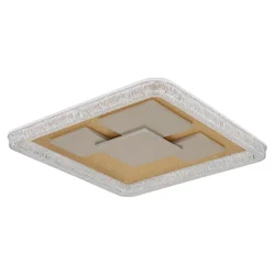Globo 48476-40 - LED plafonska svetiljka LORAINE LED/40W/230V 48,8x48,8 cm zlatna