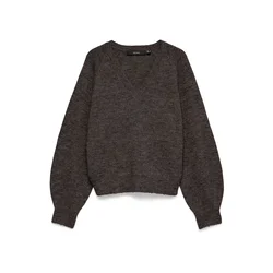 Vero Moda Maternity Pulover VMMTeak temno rjava