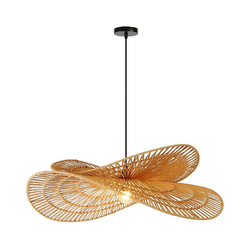 Immax 08266L - Luster na sajli MARIPOSA 1xE27/40W/230V prečnik 80 cm juta