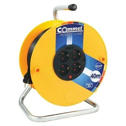 COMMEL Produžni kabl sa motalicom HOBBY LINE, H05VV-F 3G1.5 - C0956,  4, Plastična motalica, žuta.
