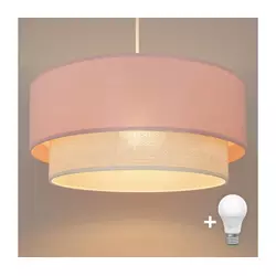 Brilagi - LED luster na kablu BOHO BOBO 1xE27/10W/230V, prečnik 40 cm, ružičasta/krem