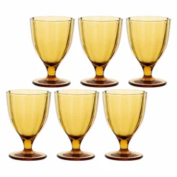 slomart Set 6 kozarcev Amami - jantar, 300 ml