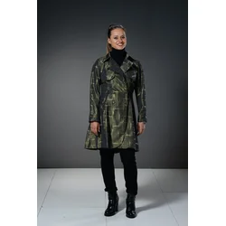BOUCLÉ MODA Ženski mantil Taft, Maslinasti