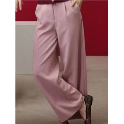Sinsay - Wide leg pantalone - prljavo roze