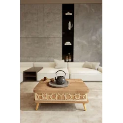 Hanah Home Sto za dnevnu sobu Ottowa Ada 90x38x60 cm, Smeđi