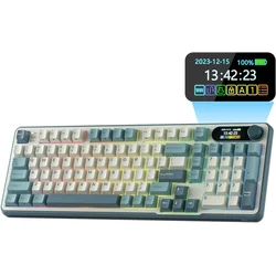 Royal Kludge Gaming mehanička tastatura S98, RGB, Hot-Swap, Bela