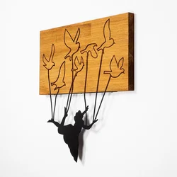 Wallity Zidna dekoracija MA-310, 58 x 60 cm,  Smeđa