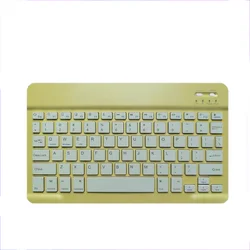 INF Brezžična Bluetooth tipkovnica - 10-palčna, polnilna Yellow, (5000071905)