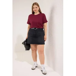 Trendyol Curve Ženska majica Tbbss22Ts0733, Bordo