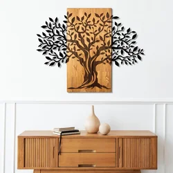 Arbre de Vie-5 BlackWalnut Decorative Wooden Wall Accessory