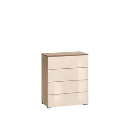 KOMODA 65/80/40 cm bež, sonoma hrast