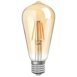 XWave filament sijalica/ E27/6W/220V/toplo bela/2200K/ST64/golden ( E27 6W SL-F-S6-A )