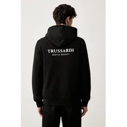 Trussardi pulover s kapuco moški bombažen