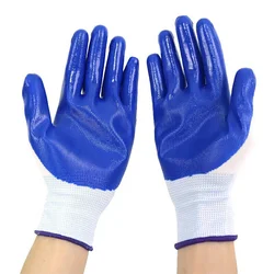 Aidier Radne rukavice CW758755, 10 pari, Plavo-bele