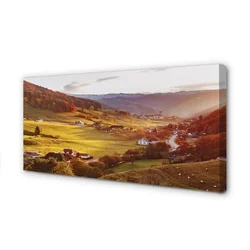 tulup.si Slika na platnu Nemčija stavbe gozd dolina 140x70 cm
