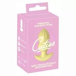 Vibrator Mini anal Plag žuti