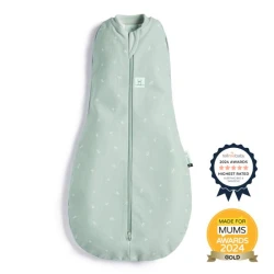ERGOPOUCH Povijalnica in spalna vreča 2v1 Cocoon Sage 0-3 m, 3-6 kg, 0,2 tog