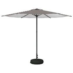 Vrtni Parasol s Podnožjem 300 x 300 cm Poliester Pravokutni