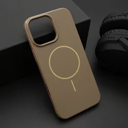 Maska JELLY MagSafe za iPhone 16 Pro Max tamno/ zlatna