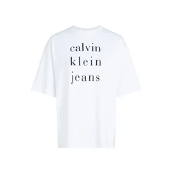Calvin Klein Jeans Majica črna/bela