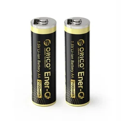 Orico Litijeva baterija AA 1,5 V 2100 mWh USB-C – 2 kos