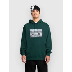 Volcom Essential moški pulover s kapuco black green