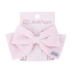 Lillo&Pippo, šnalica za kosu mašnica, roze