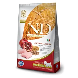 N&D hrana za pse Ancestral Grain CHICKEN & POMEGRANATE (Adult, Mini) 2.5kg