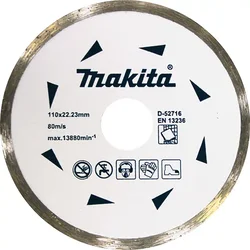 Dijamantska ploča kontinualna 110mm Makita