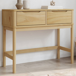 Konzolni stol FLORO voštano smeđi 89,5x36,5x73 cm od borovine