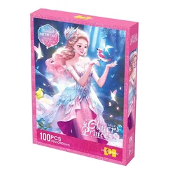 Puzzle z brokatem Księżniczka 100 elementów