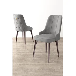 HANAH HOME Set 6 stolica Newa Grey Brown