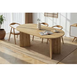 Hanah Home Trpezarijski sto Sablin, 180 x 90 x 75 cm, Boja hrasta