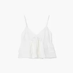 Cropp - Top na bretele - white