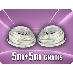 V-TAC LED TRAKA 3528 120LED, 8W, 12V, 3000K, IP20, SKU-212025