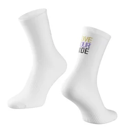 Force čarape force love your ride, bela l-xl/42-46 ( 90085810 )