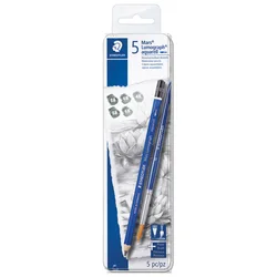 OLOVKA GRAFITNA PK5 PLUS KIST U MET.KU.MARS LUMOGRAPH AQUARELL DESIGNJOURNEY STAEDTLER 100A G6