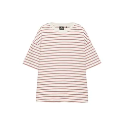 Pull&Bear Majica burgund/bela