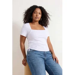 Trendyol Curve Ženska bluza Tbbss26Af00047, Bela