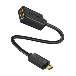 UGREEN 20134 Micro HDMI to HDMI Adapter, 20cm (Black)