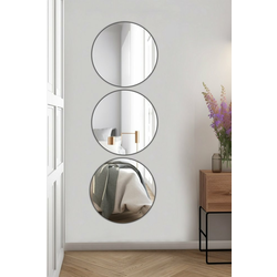 SET 3x Stensko ogledalo ROUND pr. 40 cm