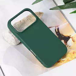 Maska za iPhone 17 Pro 63 Teracell Soft Velvet tamno zelena